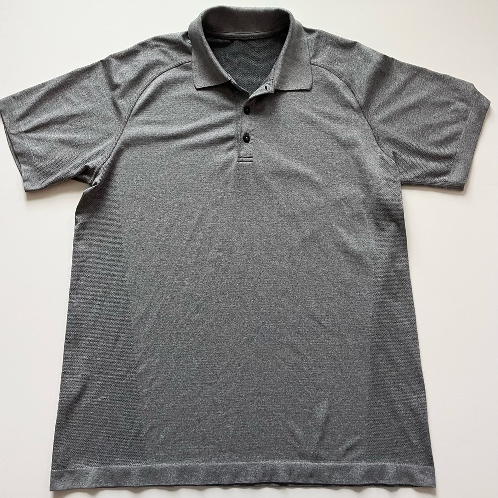 lululemon athletica Men’s Metal Vent Tech Polo Gray -Size Large